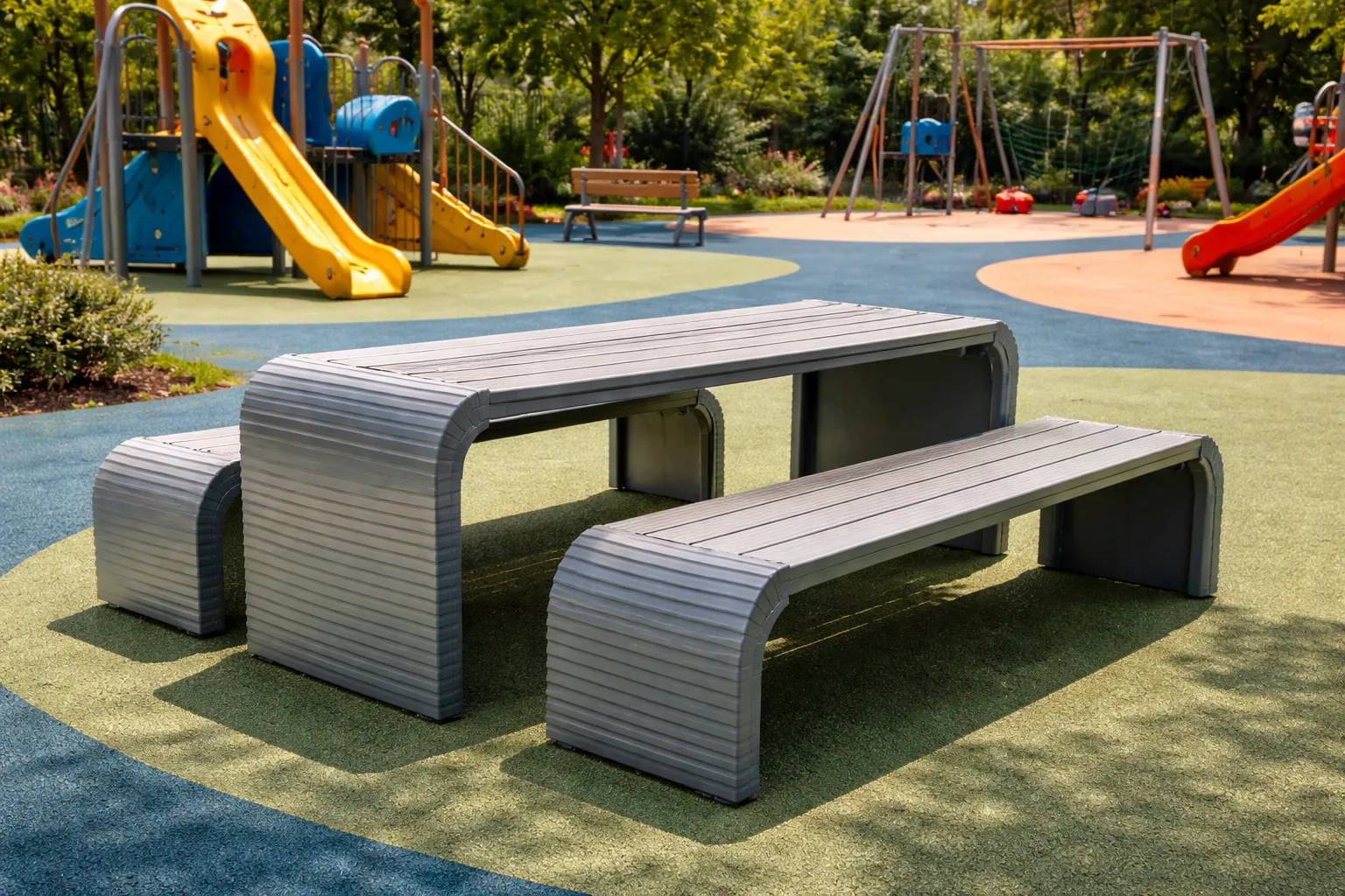 Geweven picknicktafel