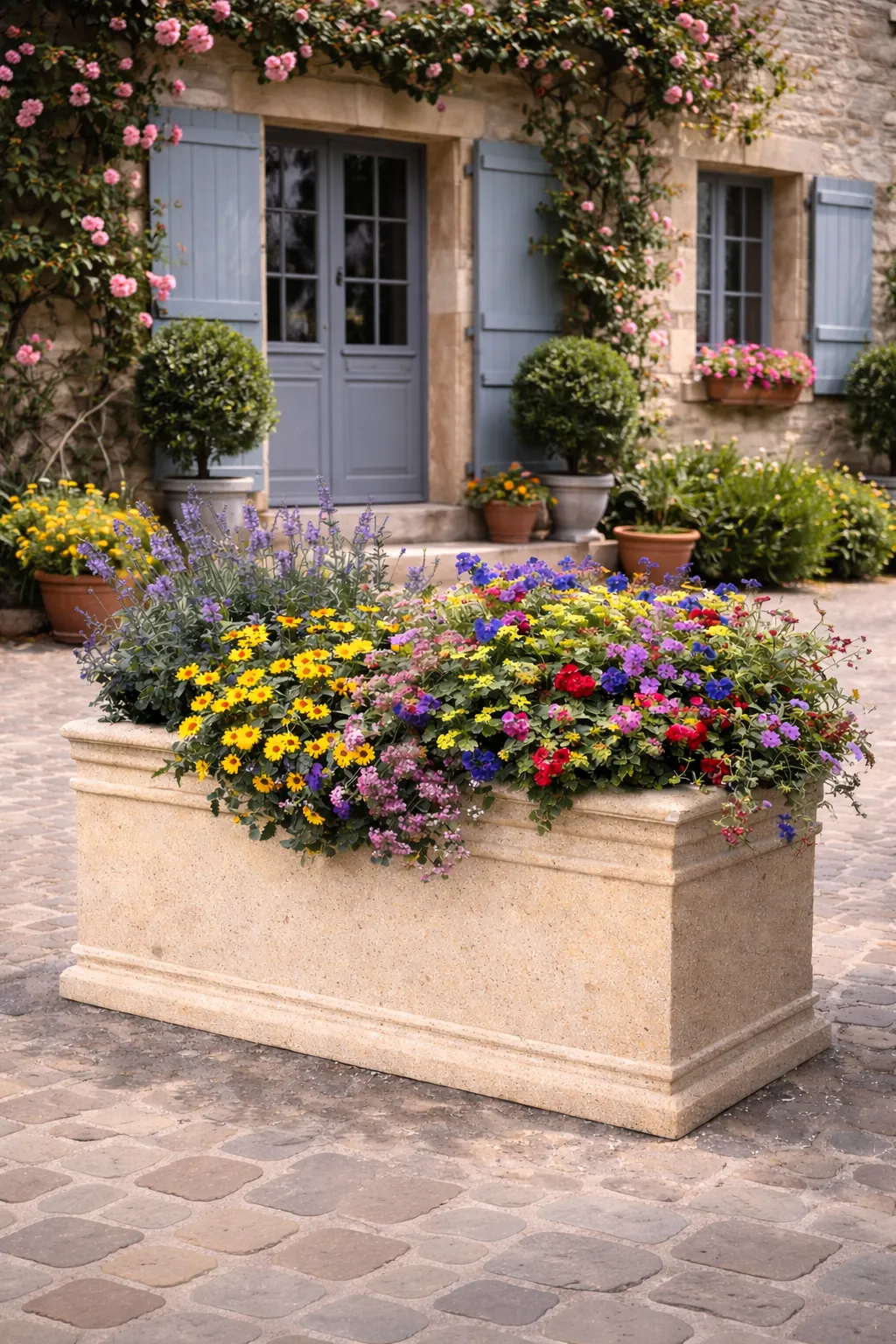 Chambord concrete planter