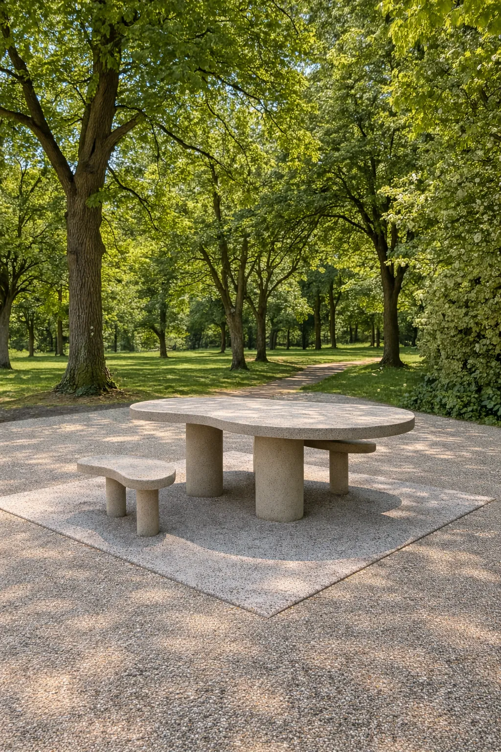 Ergonomische picknicktafel