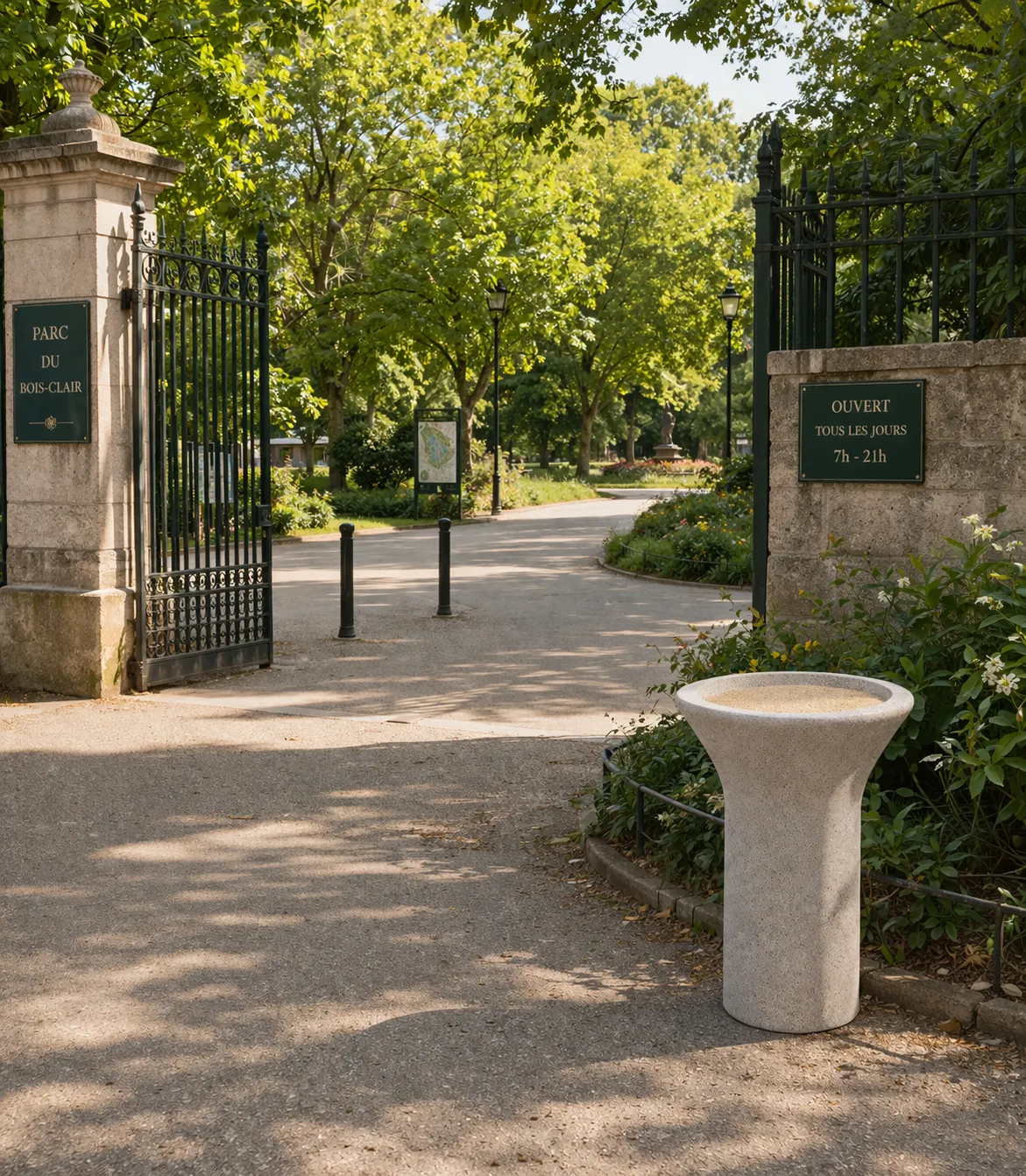 Concrete public ashtray AP81CEN