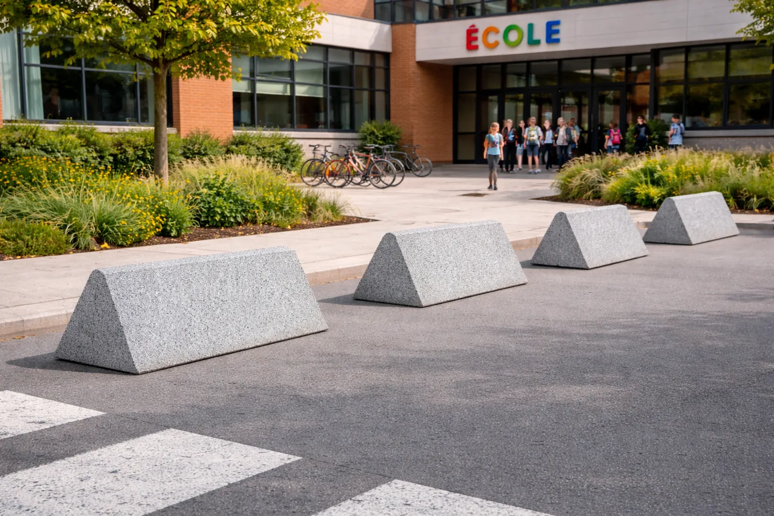 Anti-parking concrete bollard